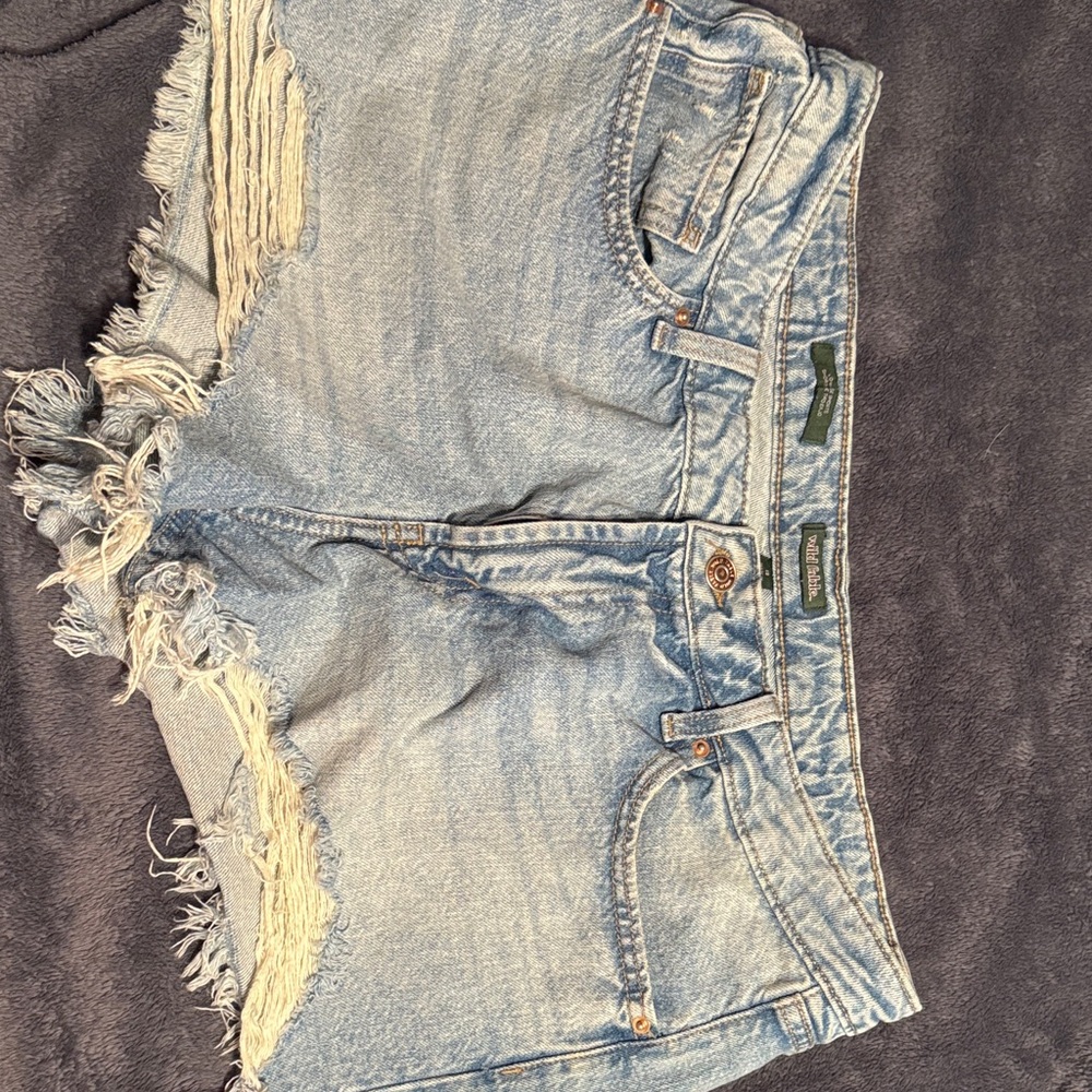 Wild Fable Light Blue Distressed Jean Shorts